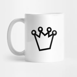 Bold Crown Black Mug